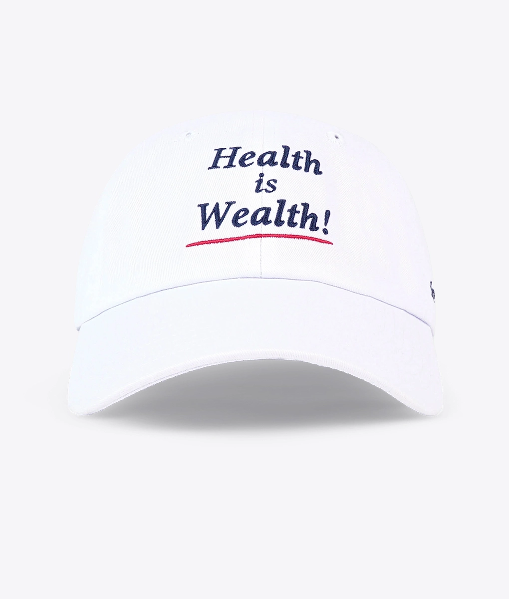 SPORTY & RICH HEALTH CLUB キャップ Sporty & Rich - Sporty & Rich Health Is Wealth Hat White | Buy