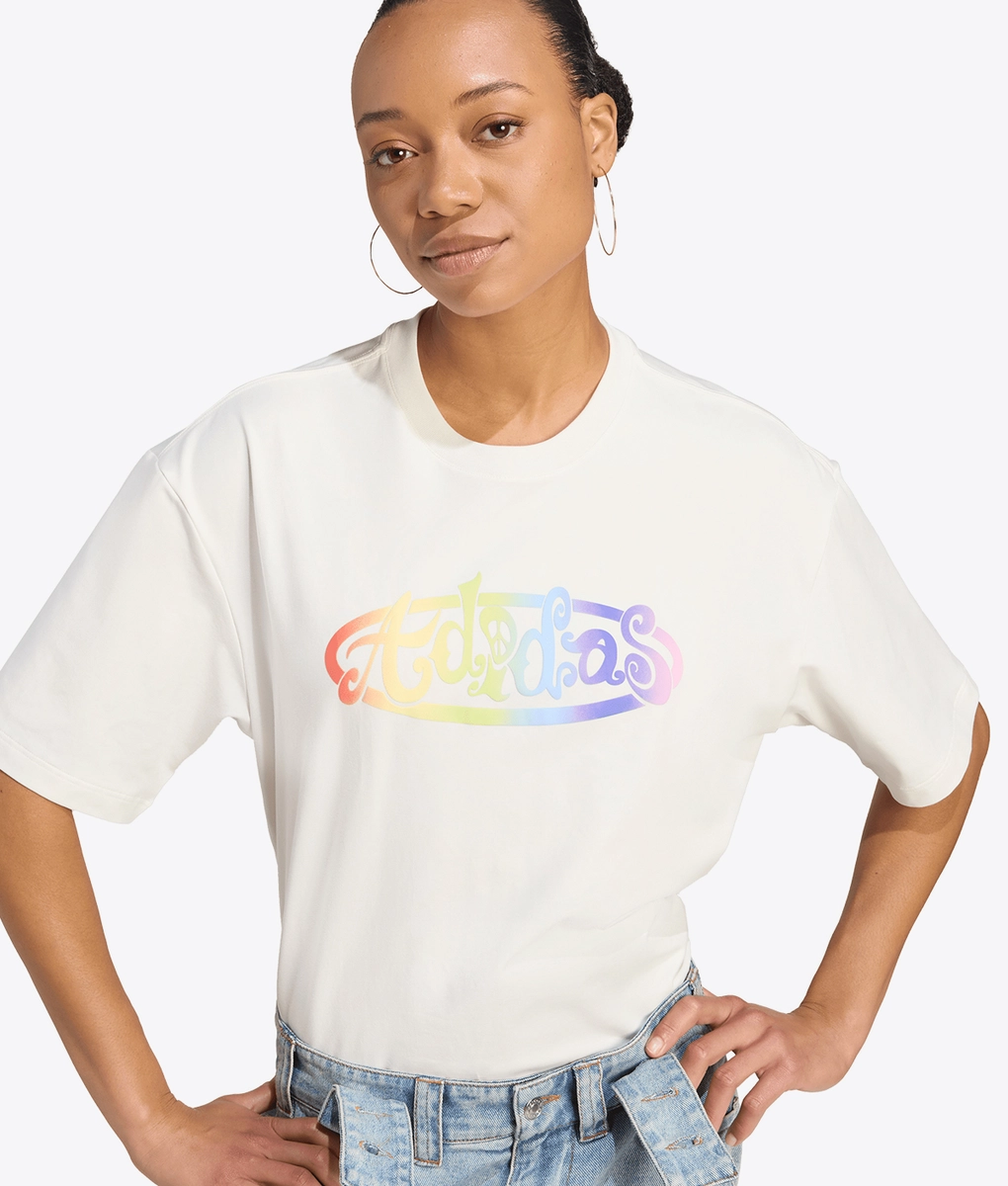 【adidas】Originals X JEREMY SCOTT ★ ロゴTシャツ Adidas Originals Jeremy Scott JS TEE Graphic ARTWORK T Shirt