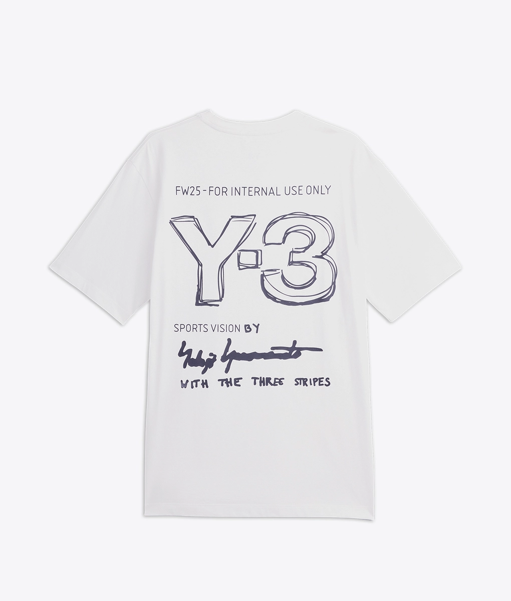 Y-3 - Y-3 Short Sleeve Tee Core White | Buy Men's Tee Online