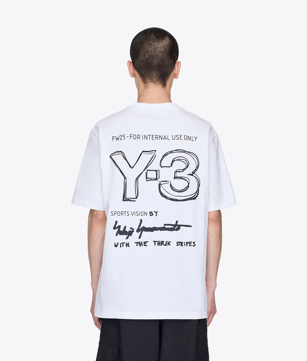 Y-3 - Y-3 Short Sleeve Tee Core White | Buy Men's Tee Online