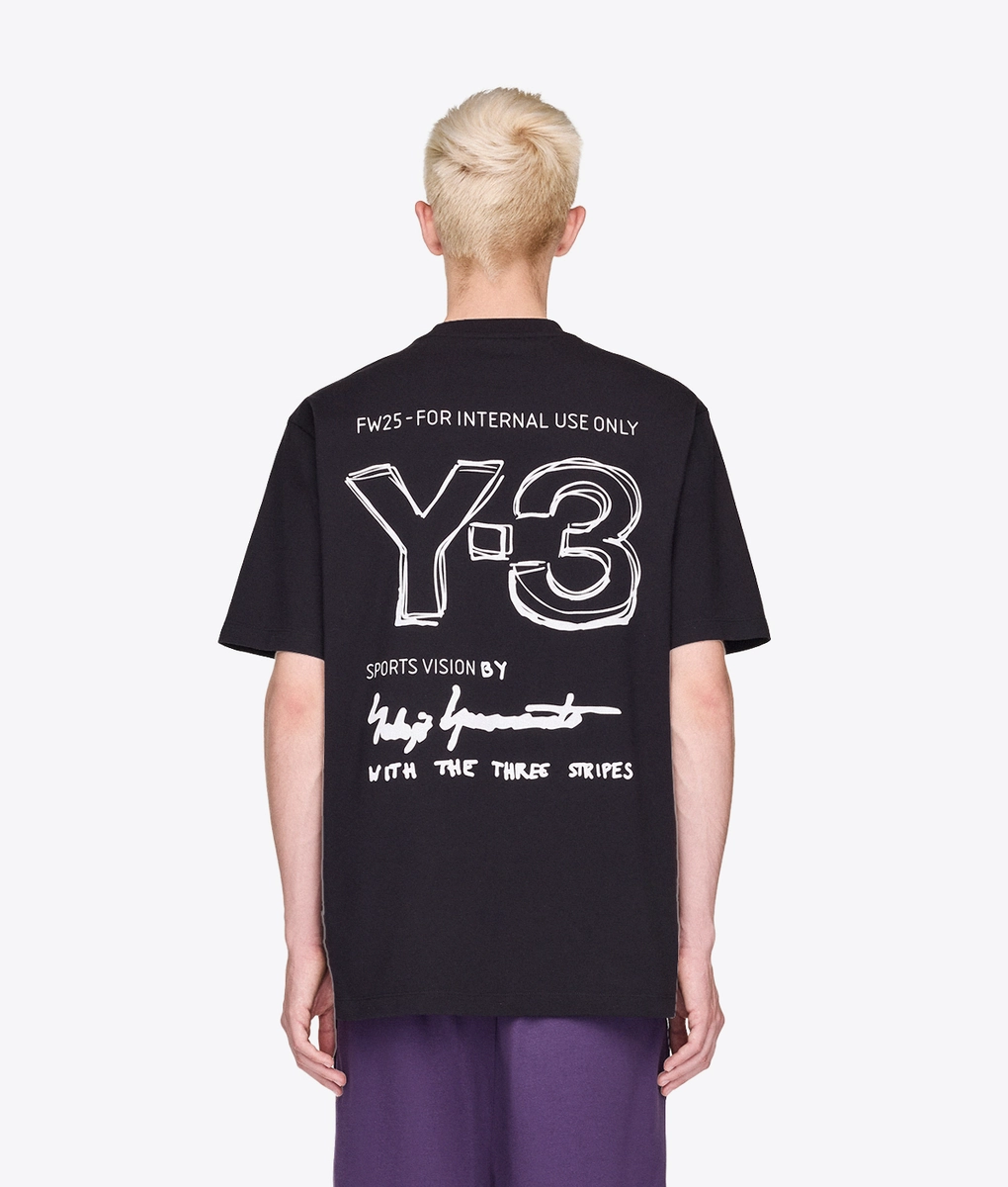 Y-3 - Y-3 Short Sleeve Tee Black | Buy Men's Tee Online At