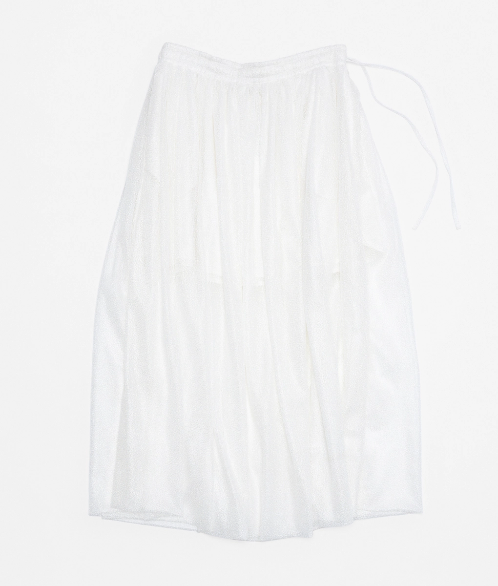 VegNonVeg - Veg Non Veg Mesh Bubble Skirt White | Buy