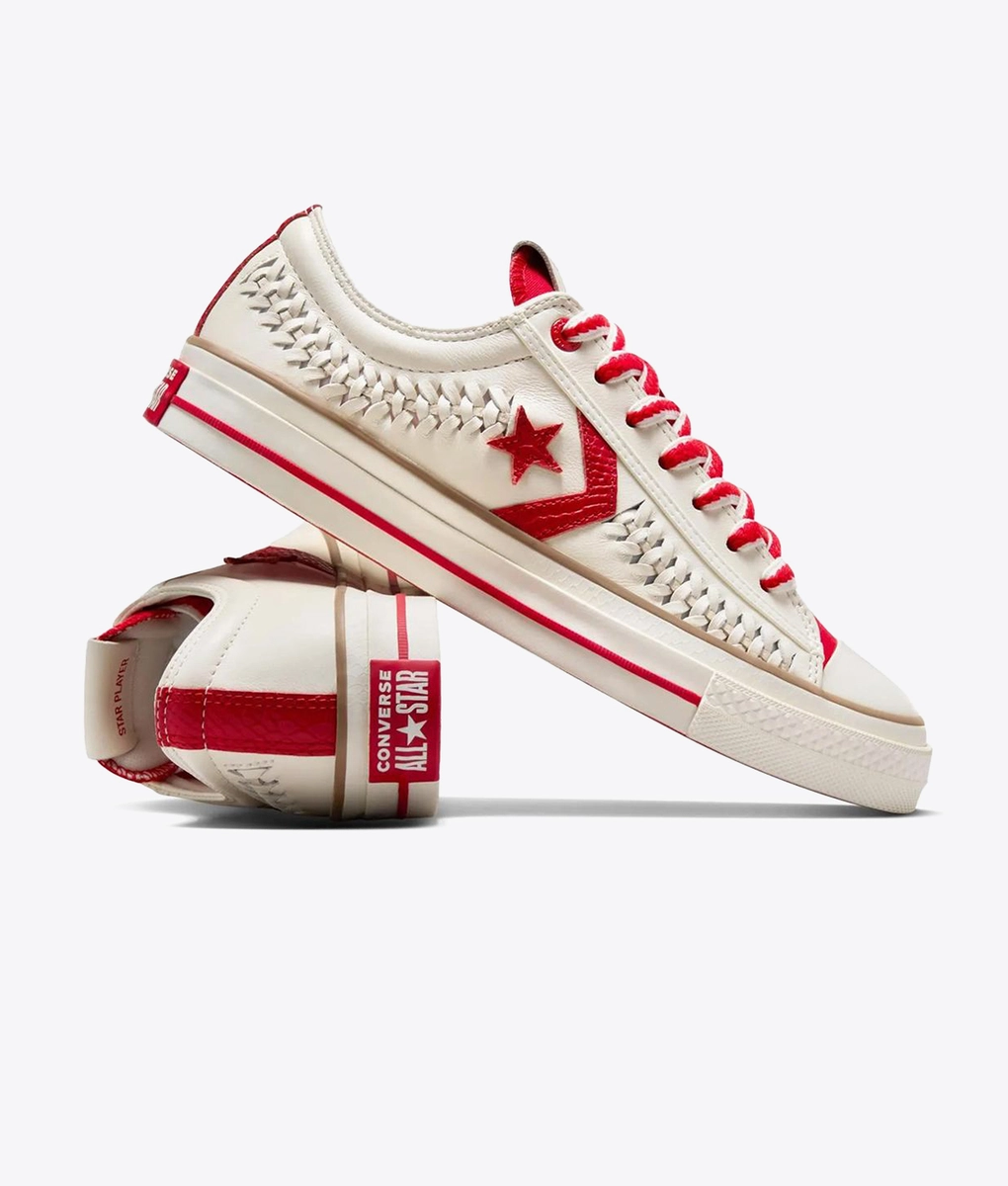 Converse - Converse Star Player 76 Ox Egret/Enamel Red-Mushroom