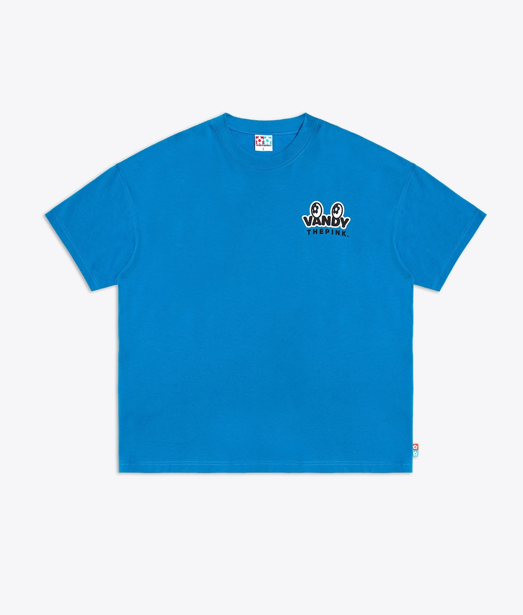 VAUNDY Logo T-Shirts Mandarin Blue×Pink 商品詳細ページ | Vaundy ONLINE STORE | Bicolor Logo T-Shirts [Blue