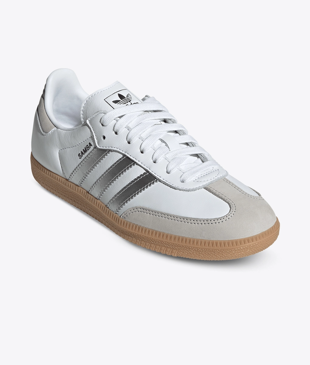 Adidas Originals - Adidas Originals Samba Og White/Silver Metallic