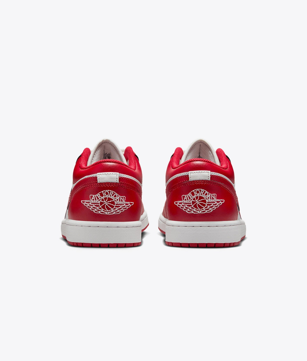 red and white air jordan 1 low
