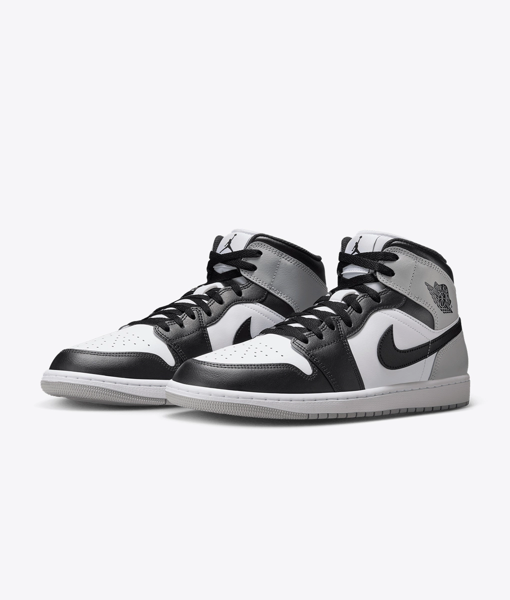 Jordan - Jordan Air Jordan 1 Mid White/Black-Light Smoke