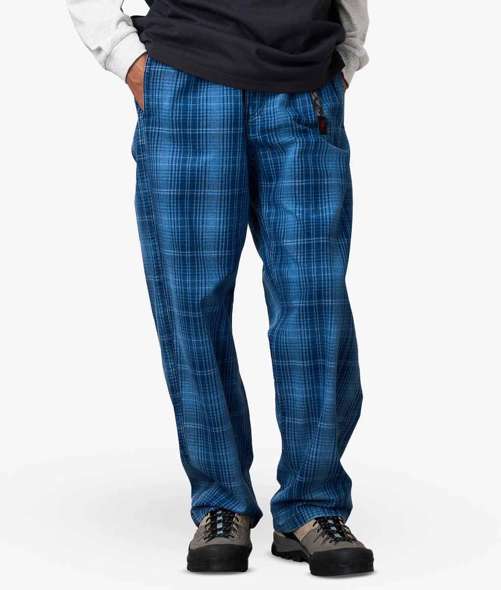 Gramicci - Gramicci Og Denim Checkered Plaid Pant Indigo | Buy 