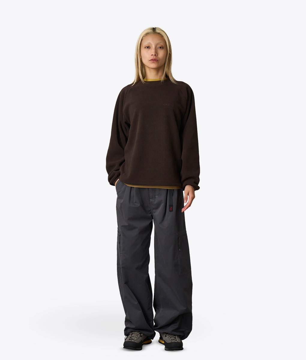 Gramicci - Gramicci Thermal Fleece Crew Tobacco | Buy Men's Jacket Online  At VegNonVeg