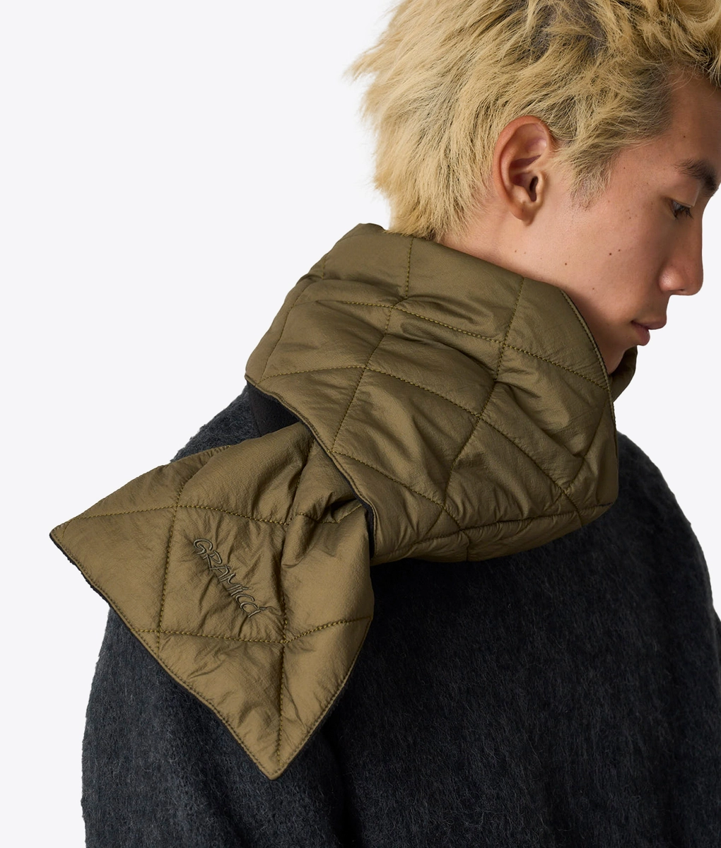 Gramicci Gramicci Thermal Insulation Quilted Scarf Deep Laurel