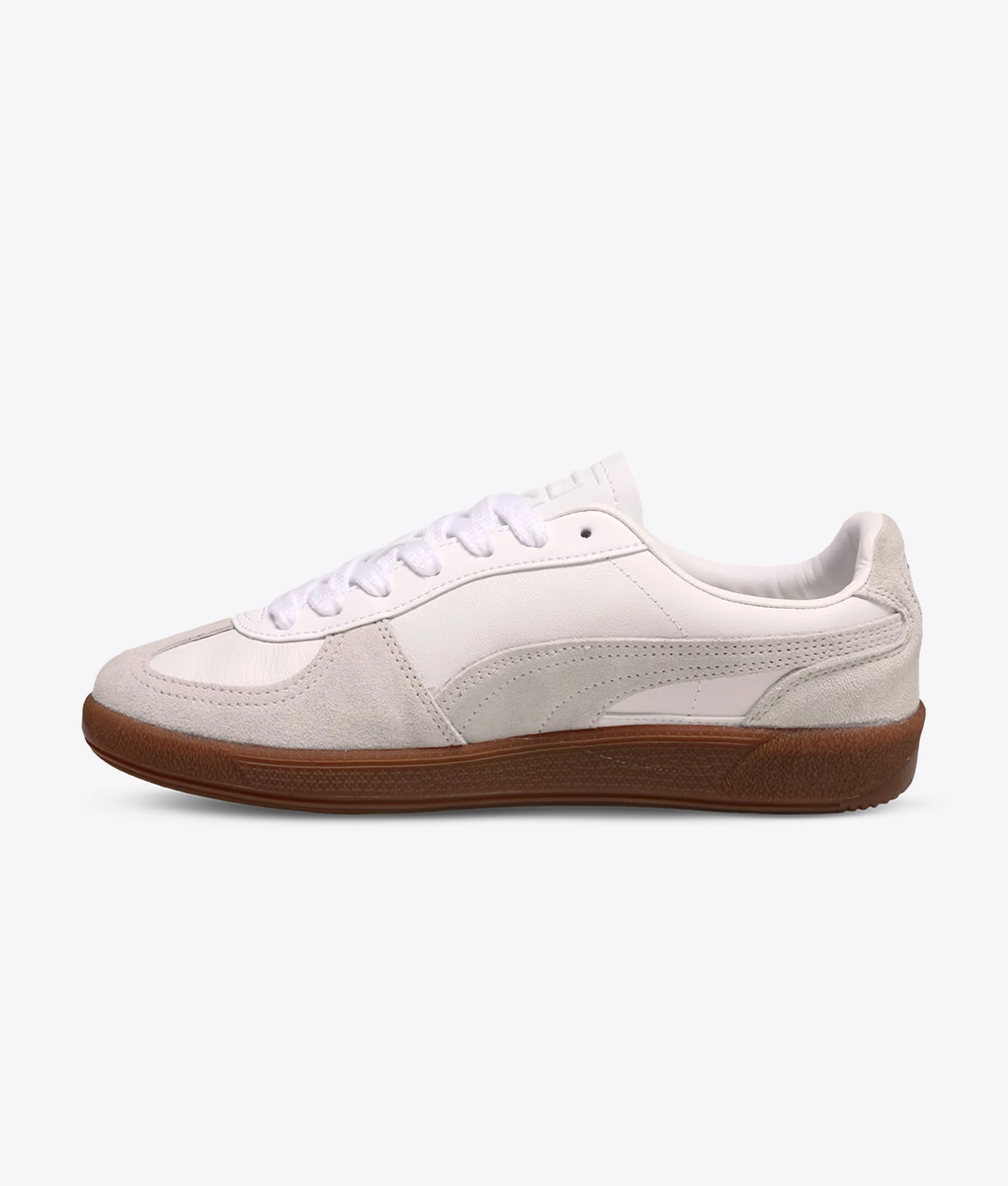 Puma - Puma Palermo Leather Puma White/Glacial Gray-Gum | Buy