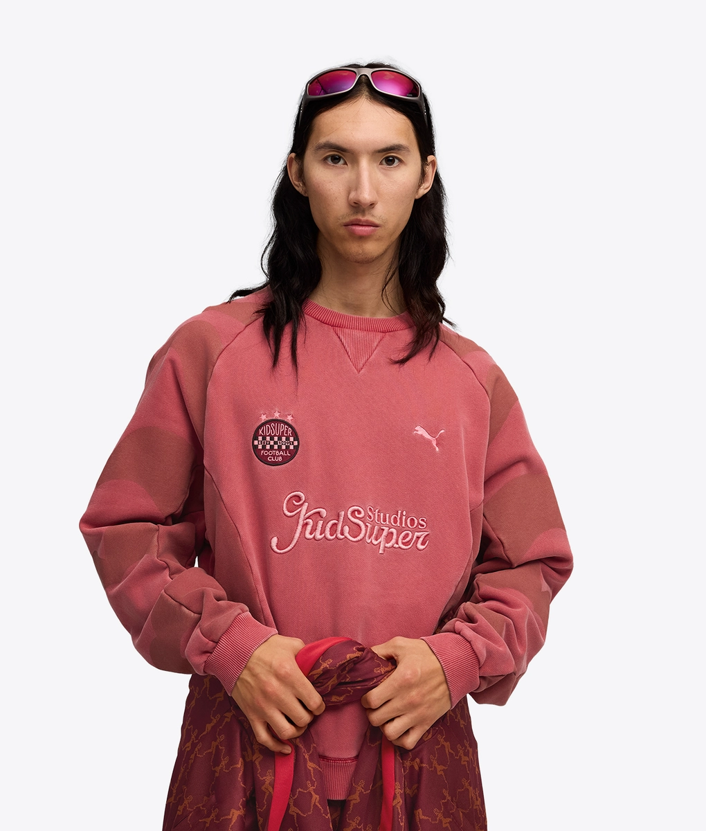 希少品　成田凌着用　Supreme - Phantom Crew Sweat Supreme Bone Zip Up Sweatshirt Hot Pink 2018 (FW18SW17