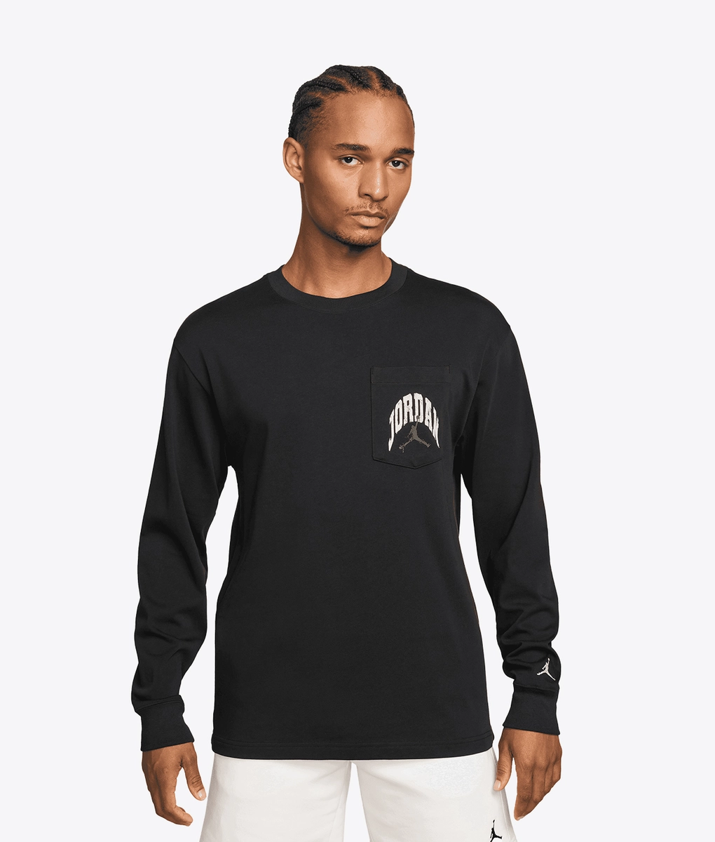 BROOKLYN REALTREE LONG SLEEVE POCKET CREW T-SHIRT