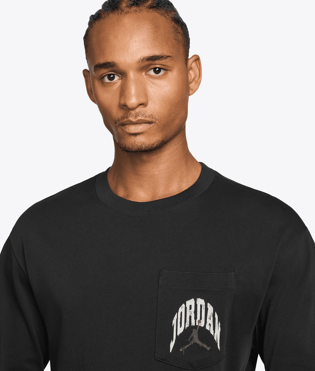 Jordan - BROOKLYN REALTREE LONG SLEEVE POCKET CREW T-SHIRT - VegNonVeg