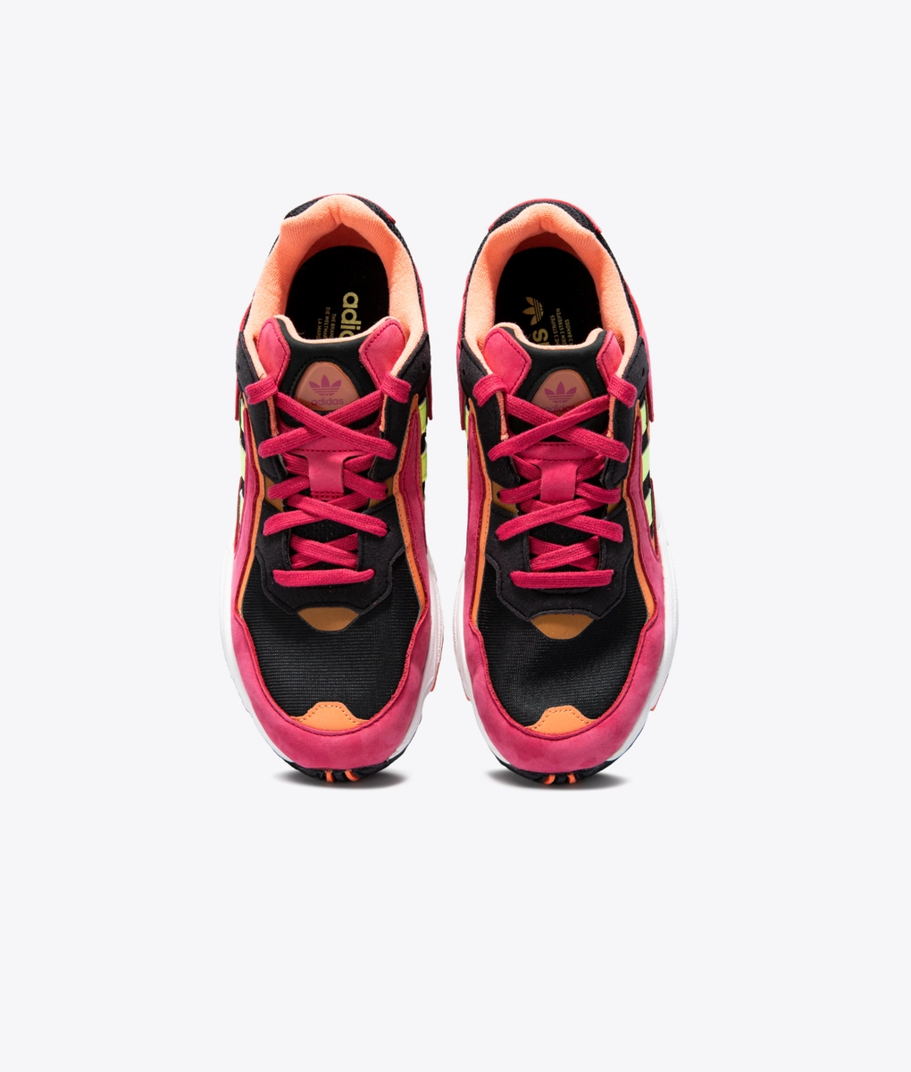 Adidas Originals - YUNG-96 CHASM 'CORE BLACK/HI-RES YELLOW/ENERGY PINK F17'  - VegNonVeg