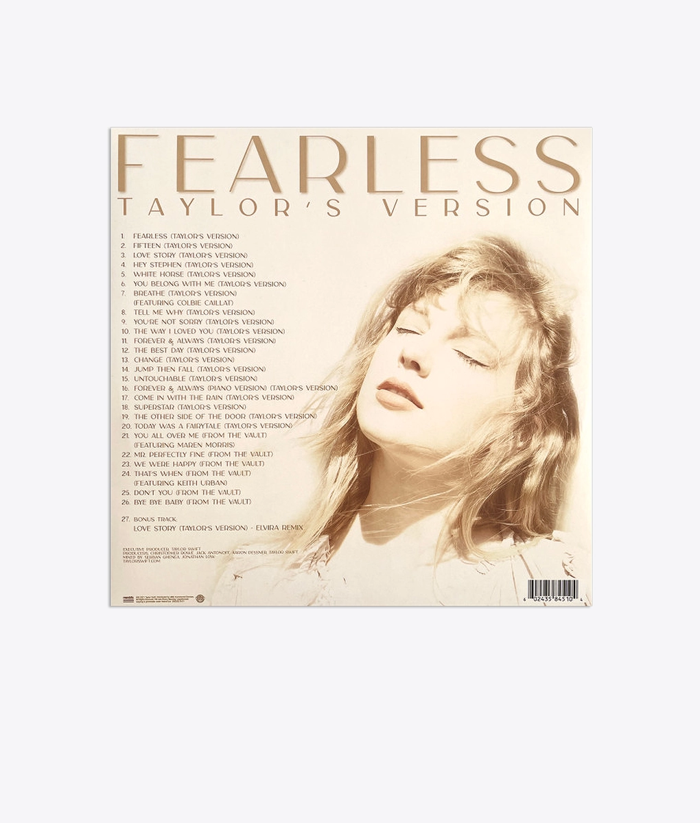 Universal - FEARLESS- TAYLOR SWIFT - VegNonVeg