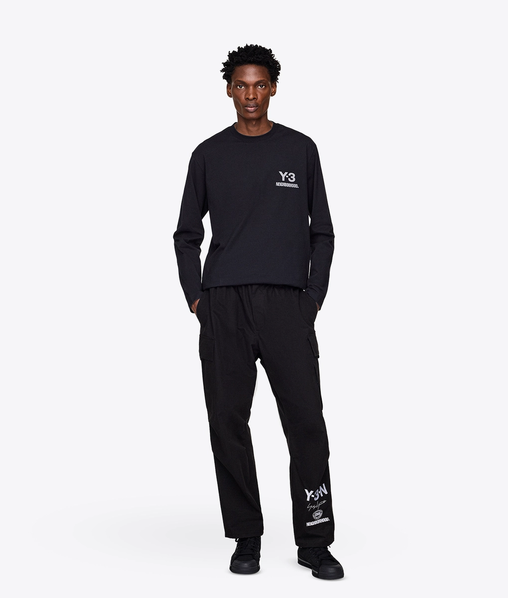 Y-3 - X NEIGHBORHOOD LOGO LONG SLEEVE TEE - VegNonVeg