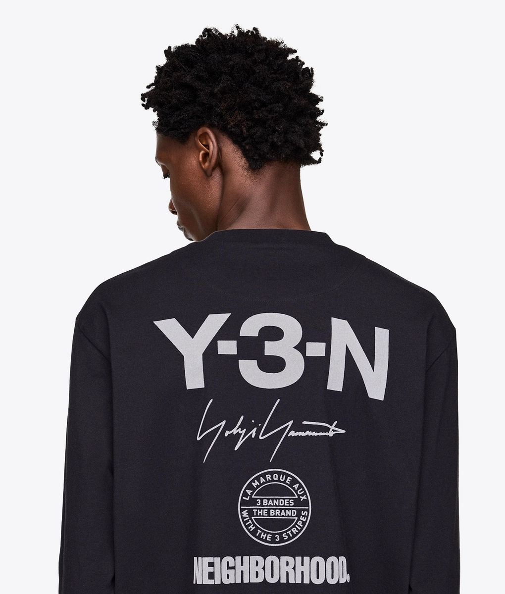 Y-3 - X NEIGHBORHOOD LOGO LONG SLEEVE TEE - VegNonVeg