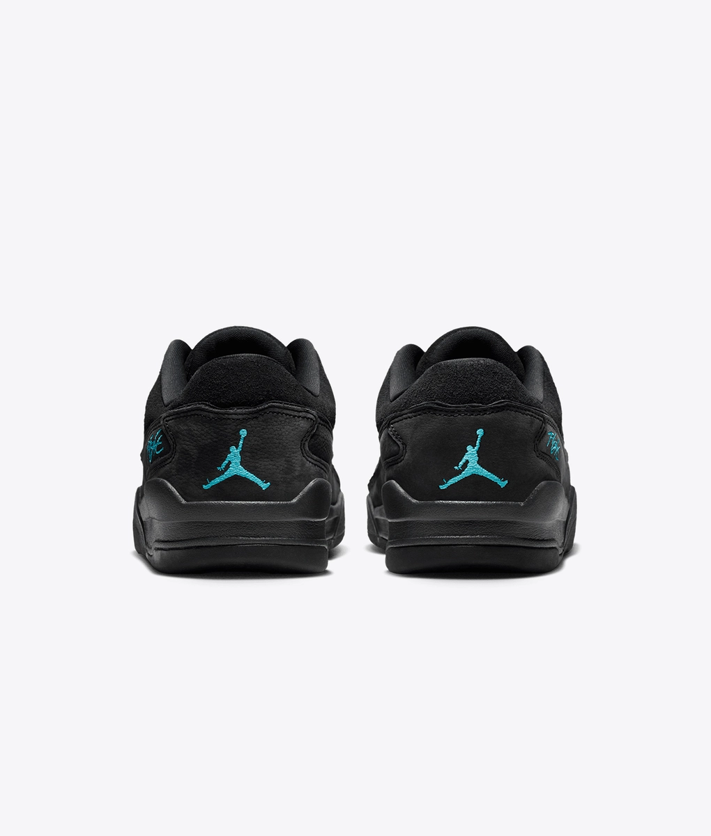 black and blue jordan flights