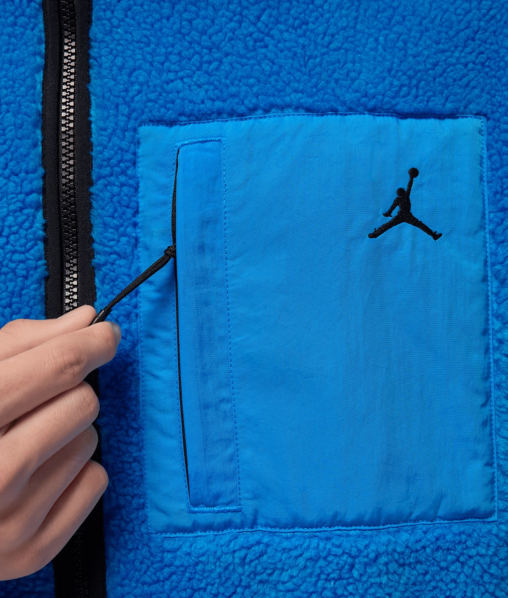 Jordan - FLIGHT MOUNTAINSIDE SHERPA JACKET - VegNonVeg Jordan - FLIGHT MOUNTAINSIDE SHERPA JACKET - VegNonVeg