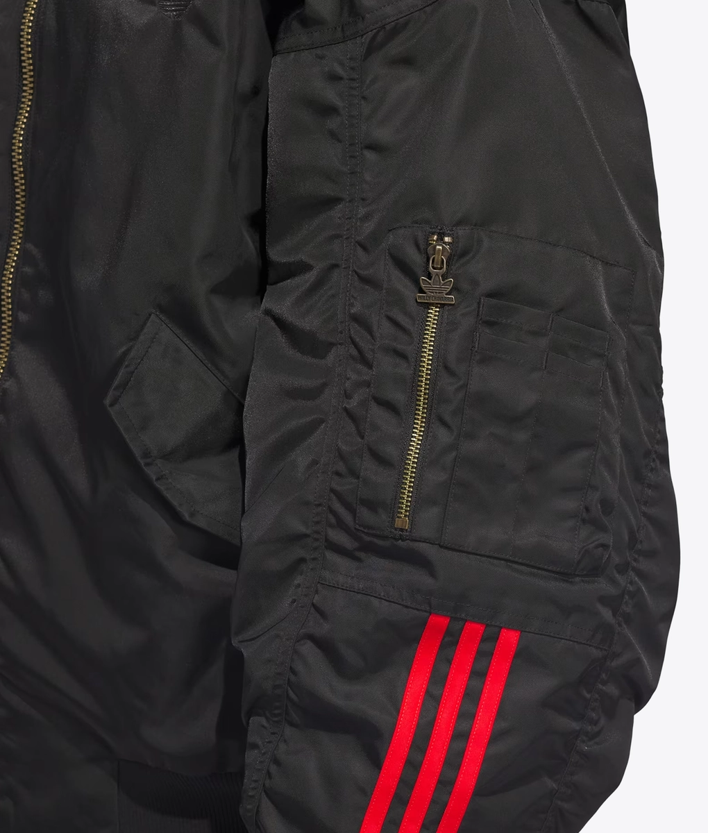 Adidas Originals - X WILLY CHAVARRIA SATIN BOMBER JACKET - VegNonVeg