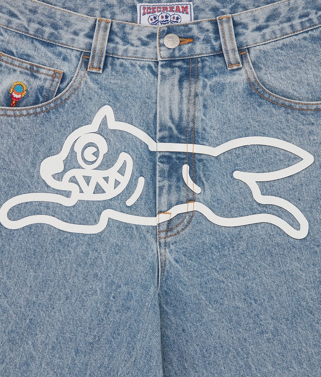 Icecream - HEAVY WASHED RUNNING DOG TRIPLE SCOOP DENIM PANT