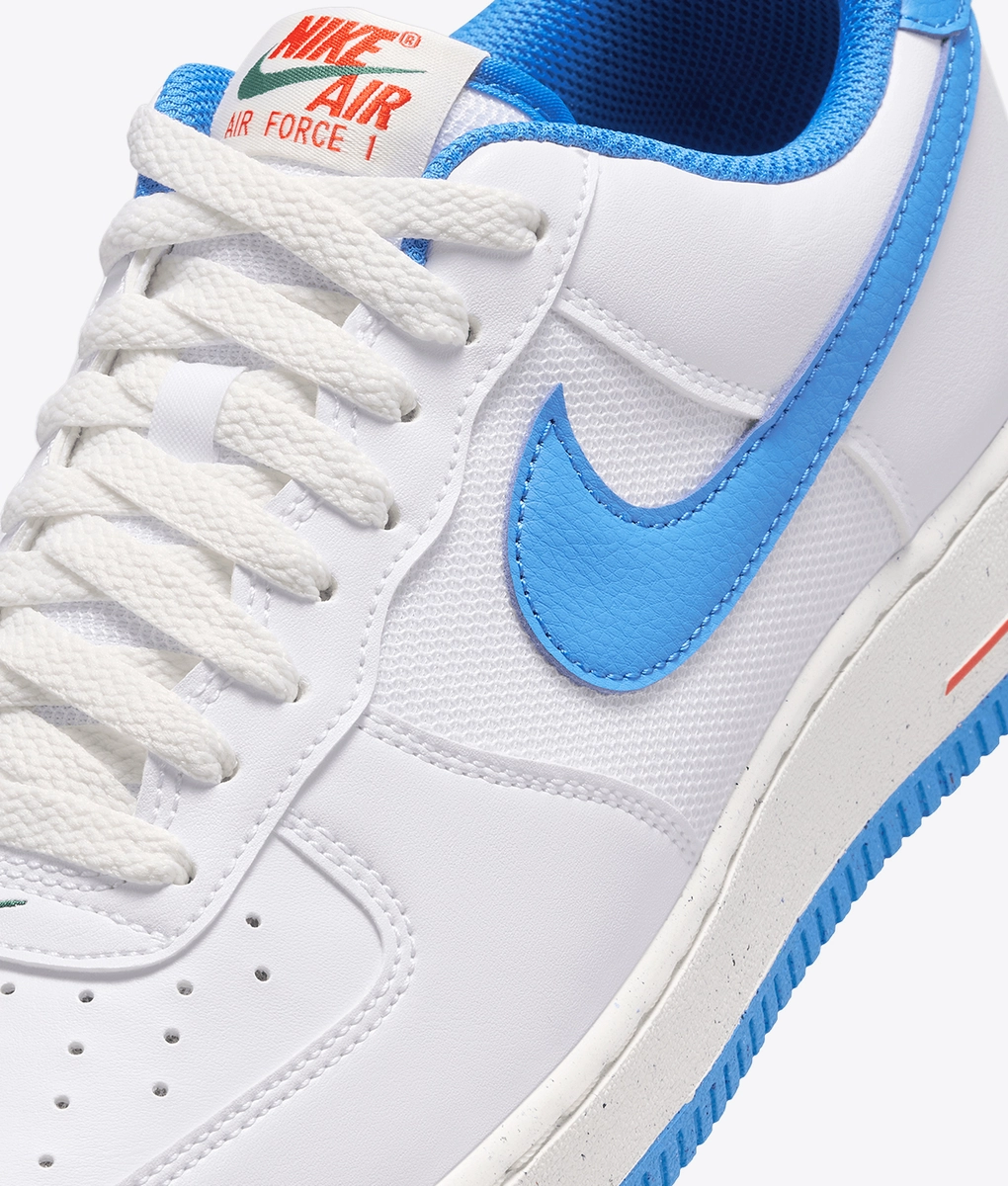 white blue orange air force 1