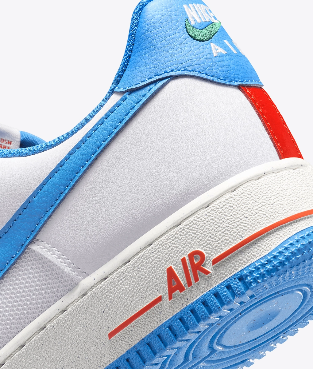 white blue orange air force 1