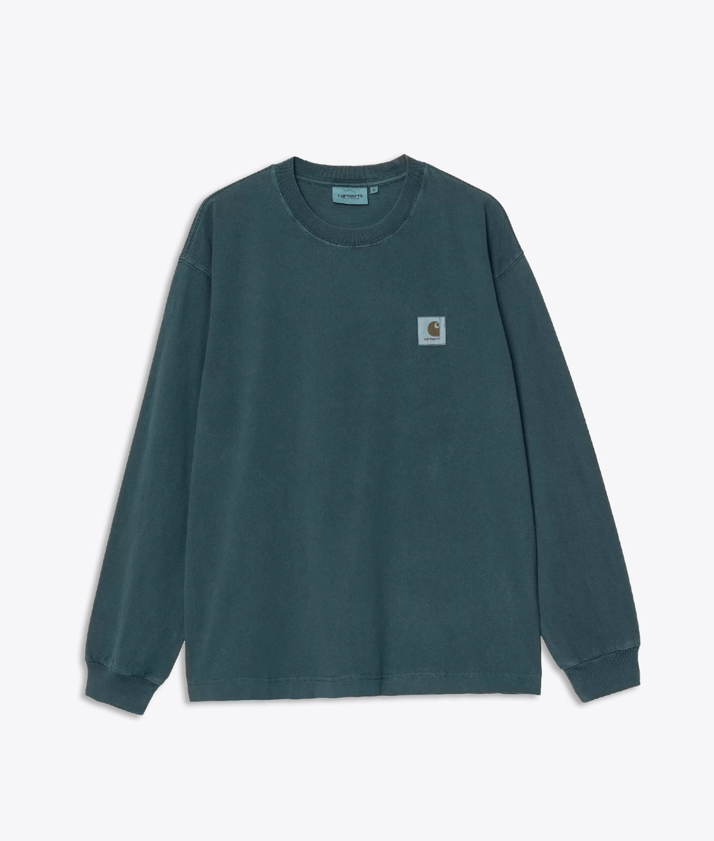 Carhartt WIP - GARMENT DYED LONG SLEEVE VISTA T-SHIRT - VegNonVeg