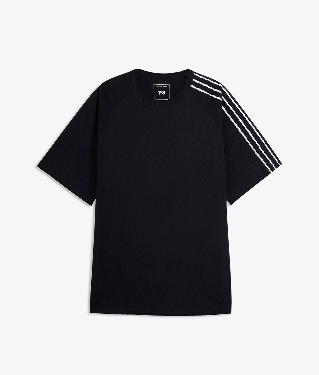 Y-3 - RAW EDGE 3STRIPES TEE - VegNonVeg