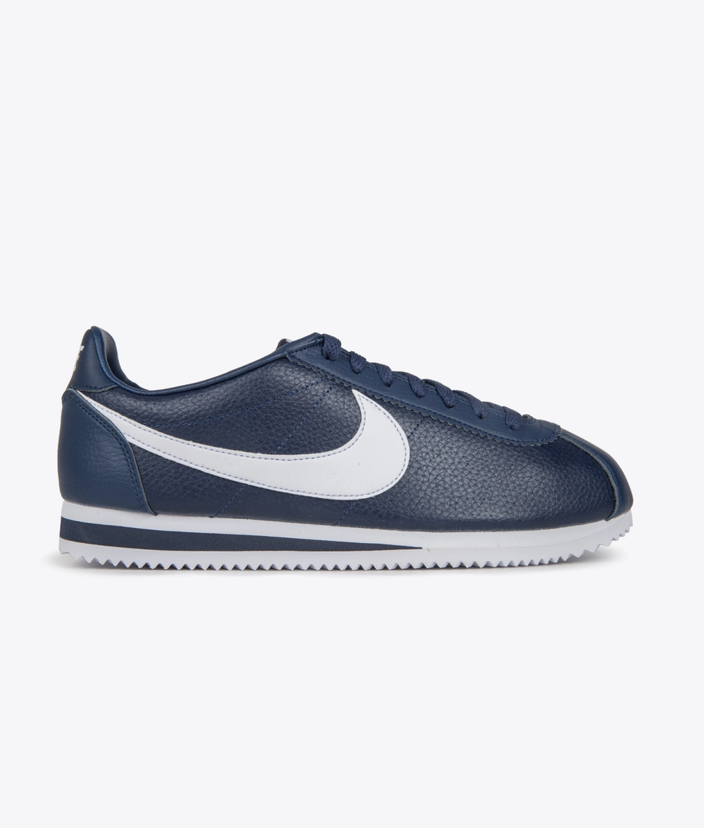 nike cortez leather navy