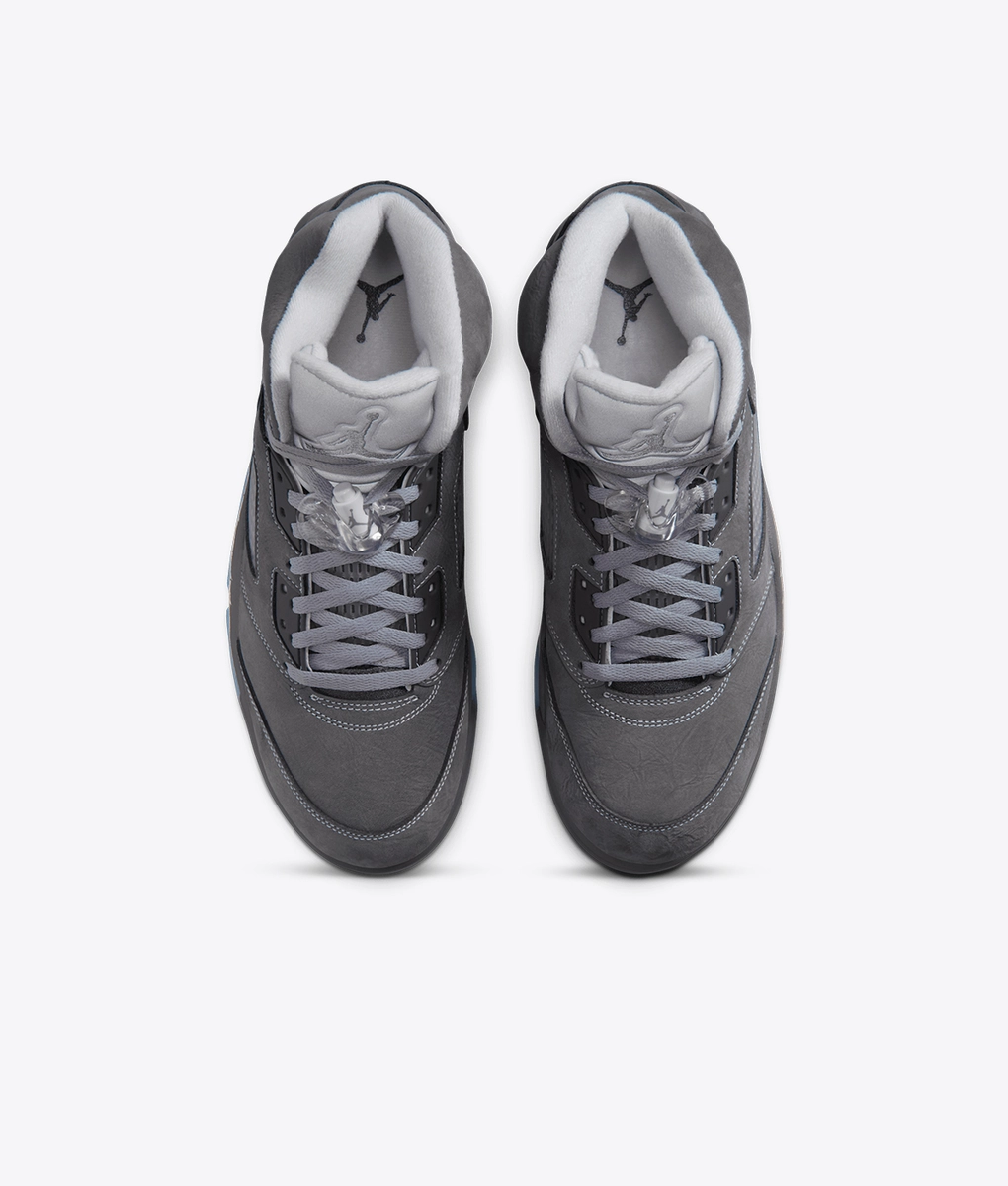 jordan 5 wolf grey on feet