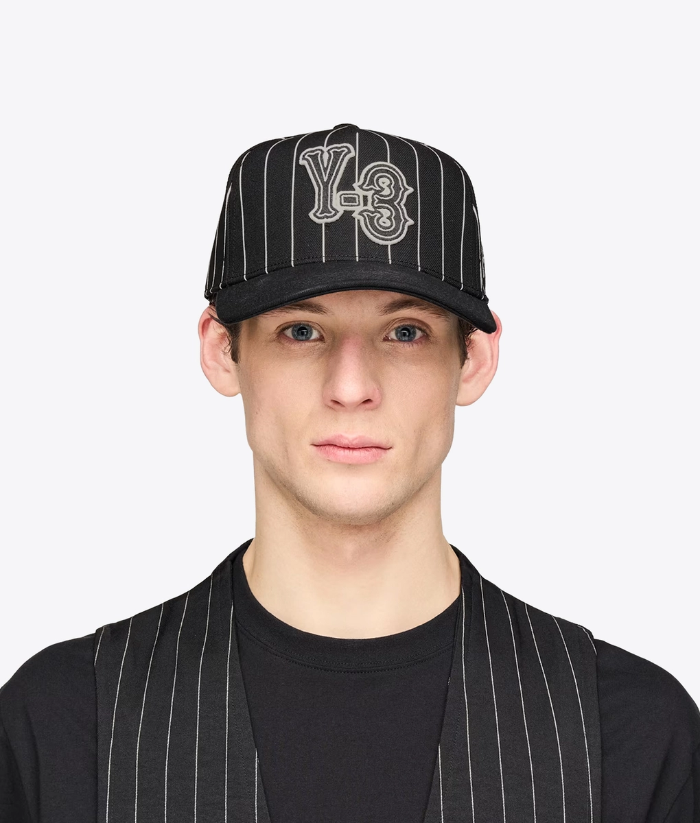 帽子 Y-3 PINSTRIPE CAP Y-3 - PINSTRIPE CAP - VegNonVeg