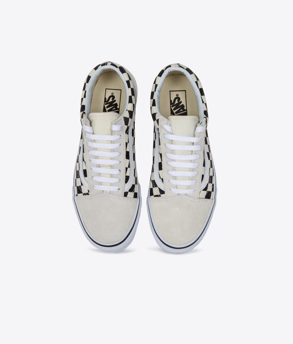 Vans - VANS - OLD SKOOL CHECKERBOARD 'WHITE BLACK' - VegNonVeg