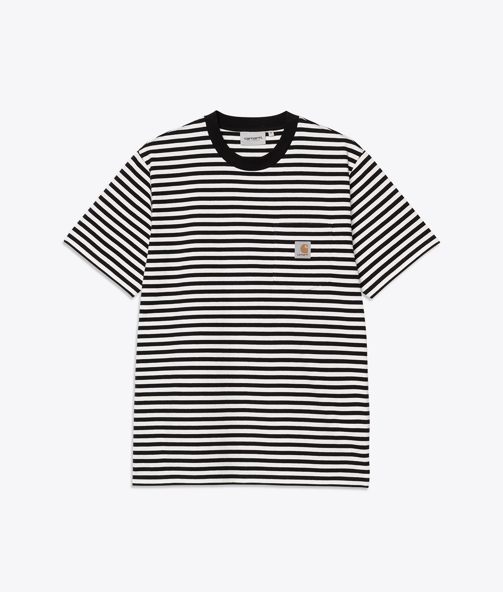 Carhartt WIP - EZRA STRIPED POCKET T-SHIRT - VegNonVeg