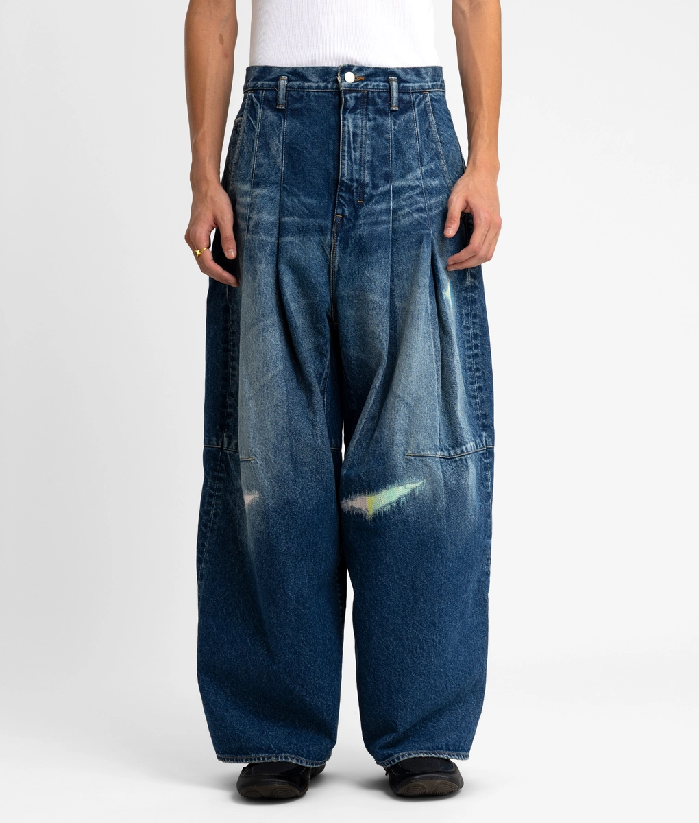 Shinyakozuka - DAMAGED ORDINARY CITY BAGGY PANT - VegNonVeg