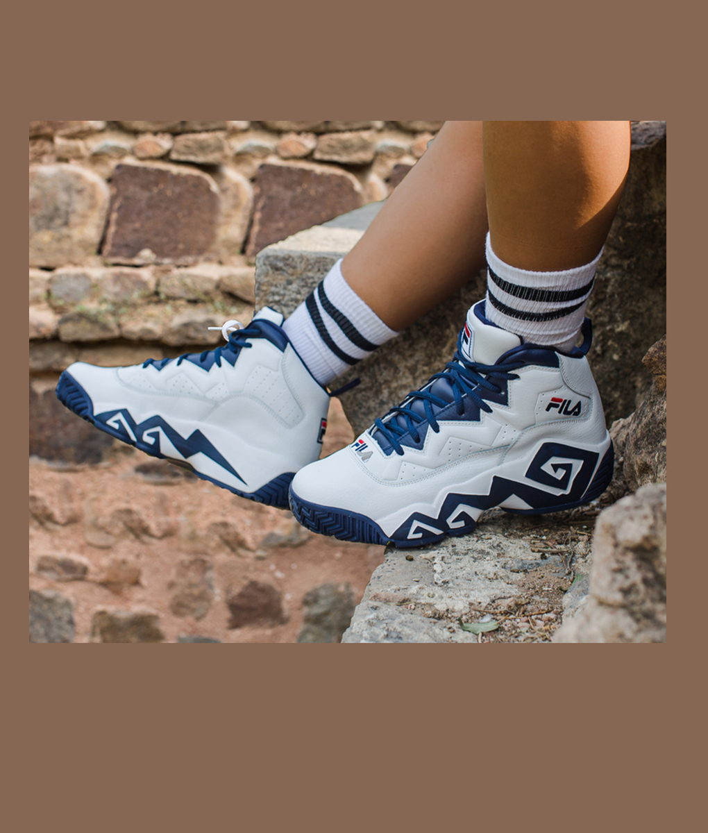 fila white basketball shoes