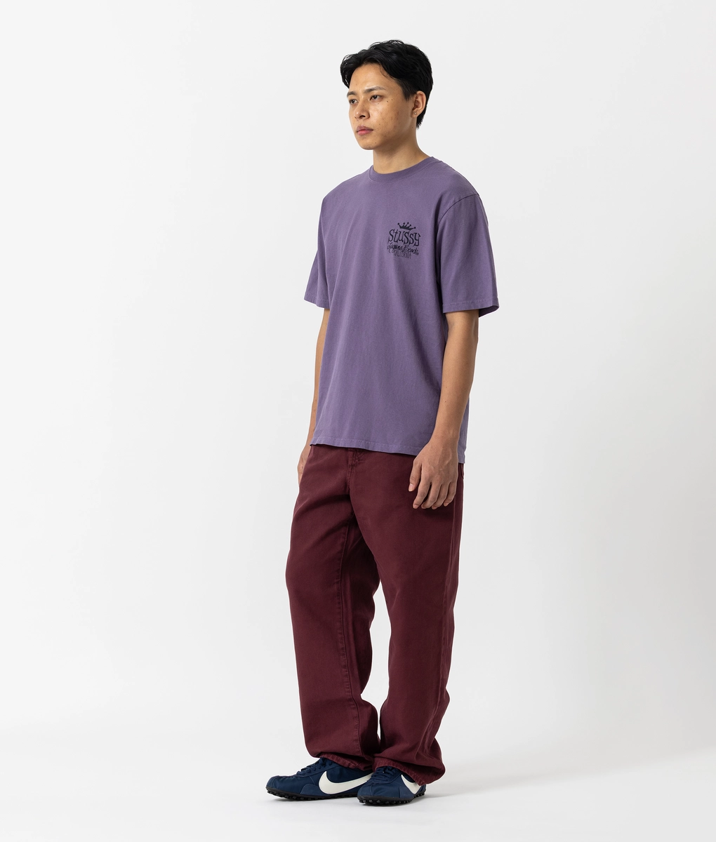 パンツ Stussy Big Ol' purple Stüssy - WASHED CANVAS RELAXED FIT BIG OL JEANS - VegNonVeg