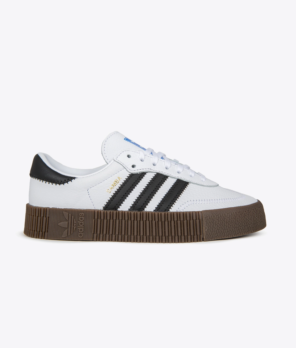adidas originals 厚底スニーカー Sambarose White Black Gum adidas Sambarose White Black Gum (Women's) - AQ1134 - US