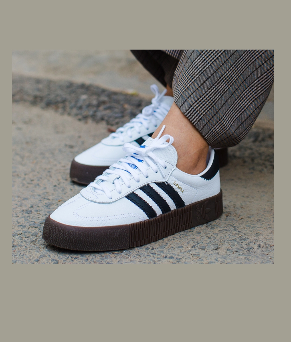 Adidas Originals - Buy Adidas Originals Sambarose White & Black Online At  Vegnonveg.Com - VegNonVeg