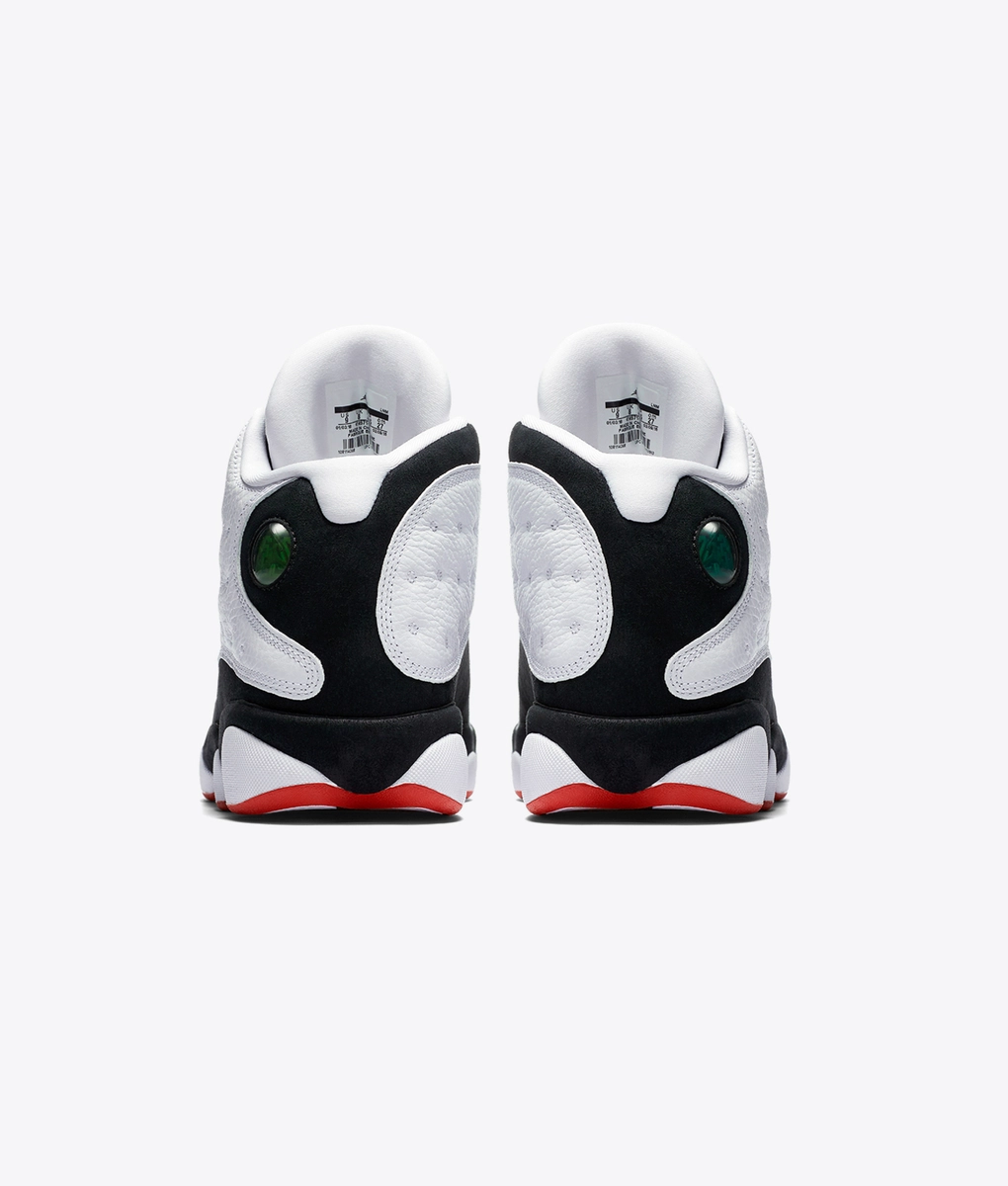 Jordan - AIR JORDAN 13 RETRO 'WHITE/TRUE RED-BLACK' - VegNonVeg