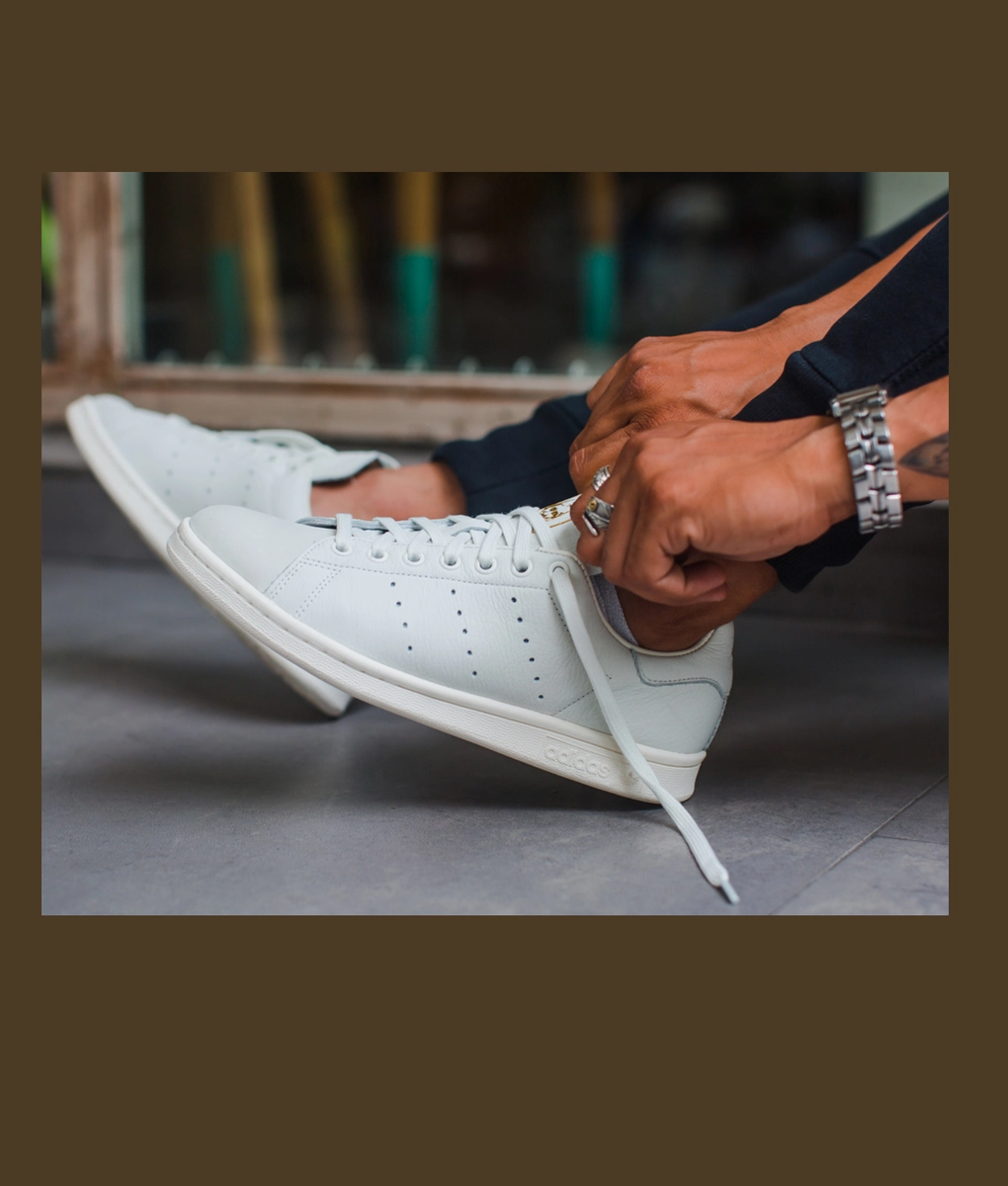 Adidas Originals Stan Smith 'WHITE TINT S18/GOLD MET' VegNonVeg