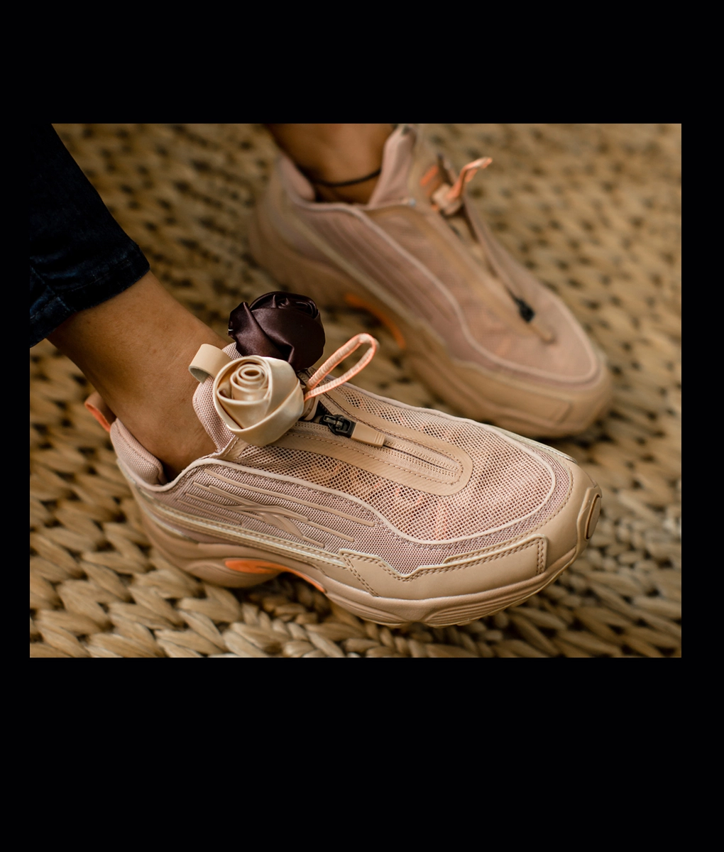 REEBOK - DMX SERIES 2K ZIP 'BEIGE / SUNGLOW / FIELD TAN' - VegNonVeg