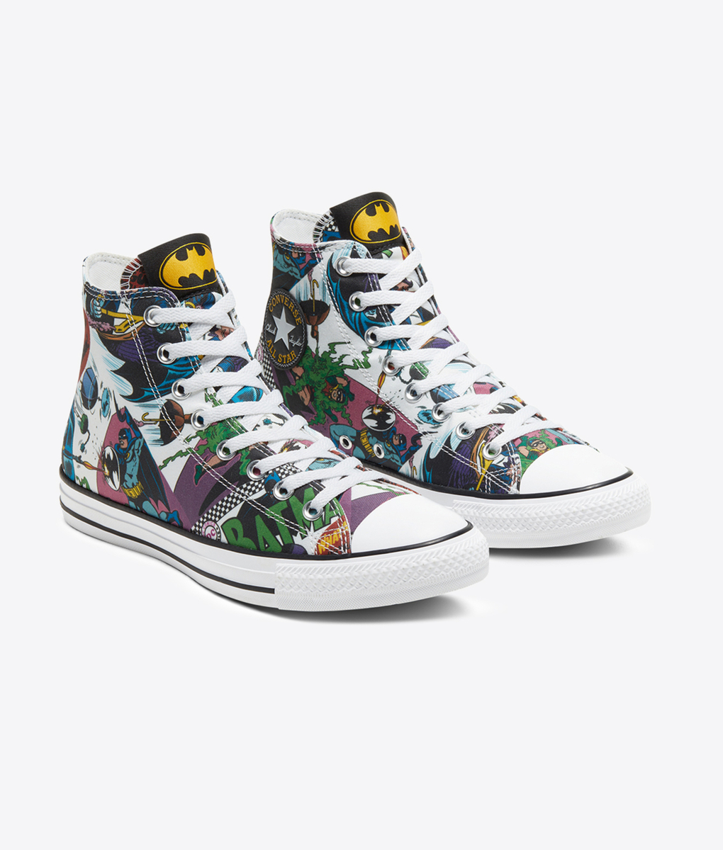 Converse X Batman Chuck Taylor All Star White Black Multi VegNonVeg