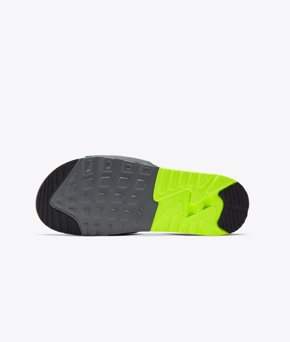 Nike - NIKE AIR MAX 90 SLIDE 'SMOKE GREY/SMOKE GREY-VOLT