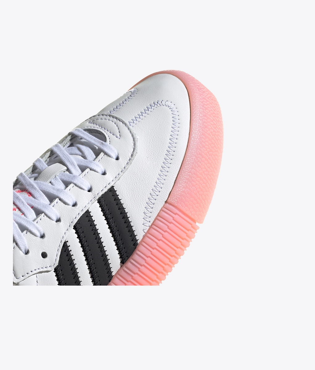 Adidas Originals - SAMBAROSE W 'FTWWHT/CBLACK/GLOPNK' - VegNonVeg