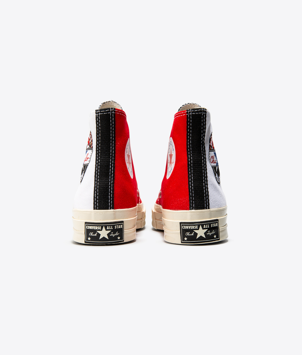 chuck 70 hi logo play white rush blue