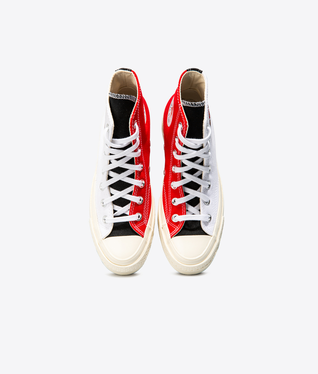 chuck 70 hi logo play white rush blue