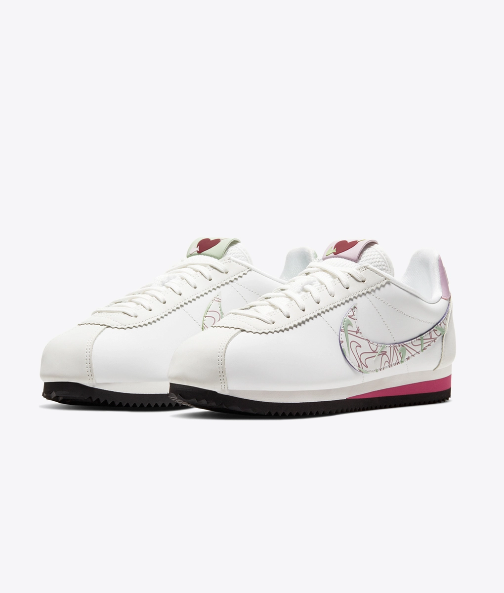 [NIKE]★WS Cortez White Platinum Violet★ Nike - WMNS CLASSIC CORTEZ SE 'SMTWHT/SMTWHT' - VegNonVeg