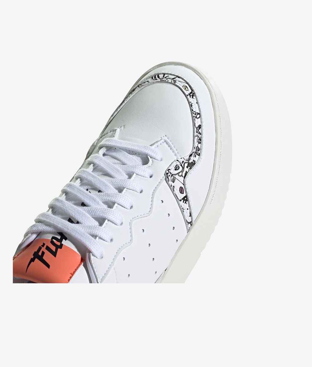 adidas gazelle silver green womens adidas Fiorucci x adidas Wmns Supercourt EH1019 main image 1